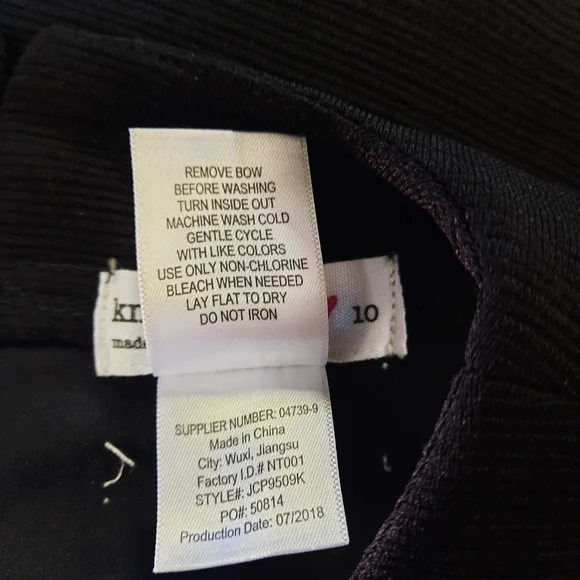 Knit Works Top Girl's Size 10 Black Beaded Sleeveless Cropped Stretch Blouse - Picture 6 of 8